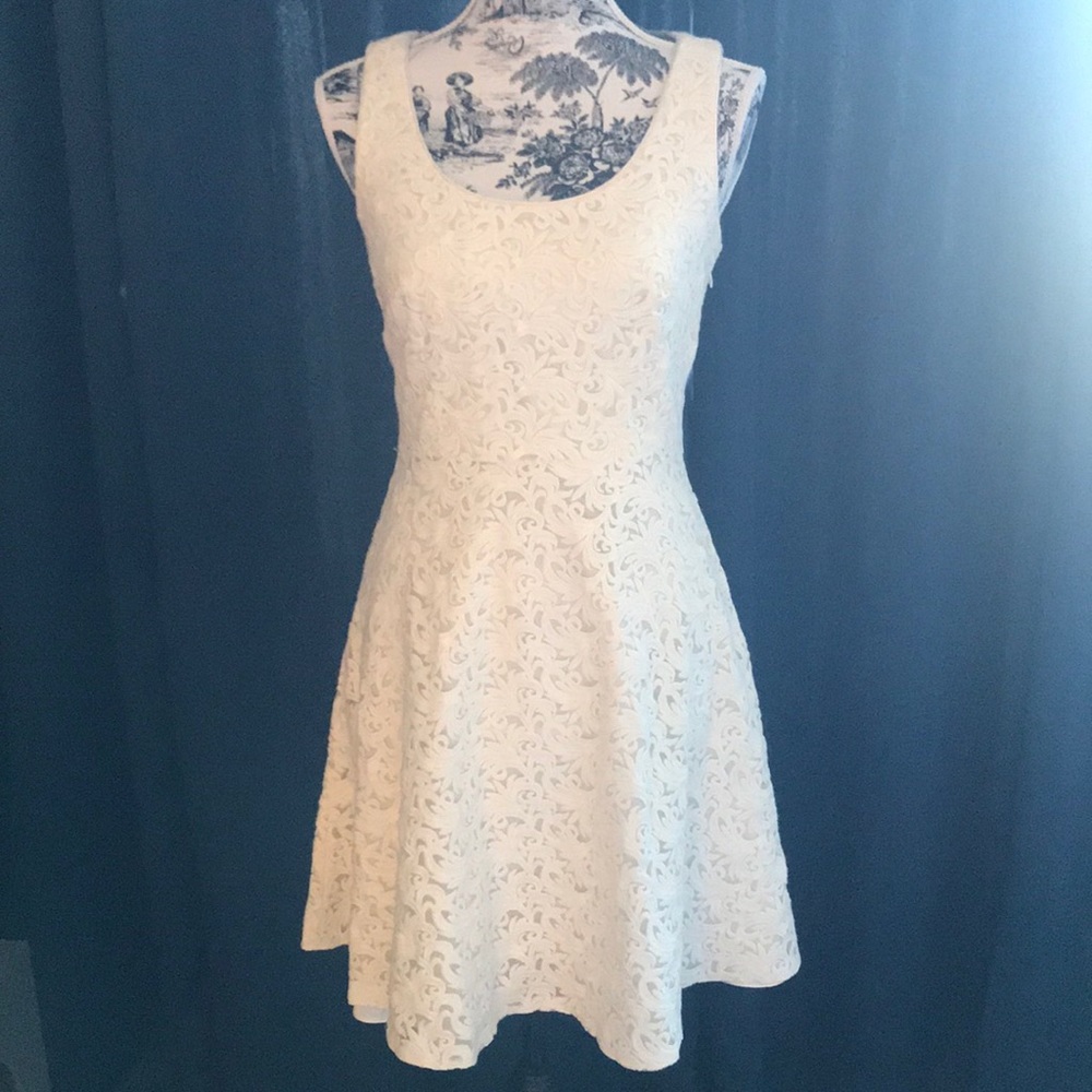 Romantic White laundry by shelli segal dress fairycore